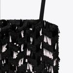 ZARA SEQUIN CROPPED CAMISOLE TOP BLACK SIZE S NEW Photo 13