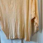 Bordeaux  Semi Sheer Peachy Orange Dolman Sleeve Boxy Fit Blouse - Size Small Photo 6
