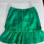 Lovers + Friends metallic emerald satin strapless top Photo 2