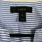 J.Crew  Women’s V neck blue stripes size zip top size 0 Photo 3