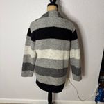 Aritzia Wilfred Free Neelam Grey Stripe Coat Wool Jacket Size XS Oversized Cozy Photo 7