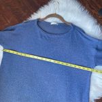 Stevie Hender Blue Lightweight Sweater Boxy Waist Cut Photo 4