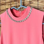Eliza J  Pink Shift Dress with a Rhinestone-Embellished Collar Photo 1