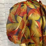 CQ by CQ  Multicolored top with big Puff sleevse size large Photo 4