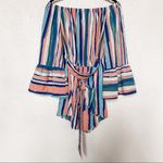 Lost + Wander Santorini Off the Shoulder Romper Size Small Photo 1