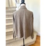 Flax  Brown, Grey, Purple Pin Stripe Linen Blazer Photo 4