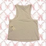 Anthropologie White High Neck Ribbed Tank top -  (with tag) Photo 1