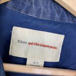 Anthropologie Womens Denim Blazer Jacket Size S Office Career Single Breasted Photo 4