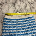 Juniors' Freshman Crochet High Neck Sweater and Skirt Set medium NWT Blue White Photo 9