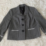 Axcess Houndstooth Blazer Jacket Womens Size 14 Black‎ White Career Business Black Photo 0