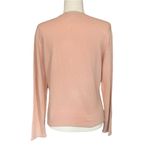 Pendleton  Silk Cashmere Cardigan Sweater Baby Pink Beaded Womens Medium Photo 2