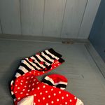 Knee High Mismatched Socks (Red/Black/White) Dots/Stripes & Ladybugs Red Photo 4