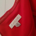 Cache Vintage Gold Label Red One Shoulder Sequin Beaded Formal Dress Size 0 XXS Photo 5