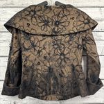 KM Collections by Milla Bell Vintage‎ Bronze Blouse w/ Brooch [Size 10] NEW NOS Brown Photo 4