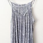 TAYLOR GRACE | Periwinkle Lavender Maxi Ruffle Dress High Neck Cream | Large Purple Photo 2