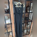 SKIMS  ribbed midi maxi dress scoop neck cotton sleeveless tank soot Photo 1