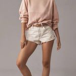 Pilcro Mixed Rib Sweatshirt light pink XL NWOT Photo 2