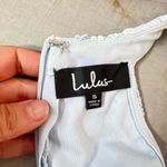 Lulus Lulu’s Love Poem Light Blue Lace Mini Dress size small Photo 10