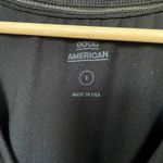 Good American v-neck long sleeved black bodysuit lace neckline women's size L Photo 2