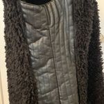 Marc New York Jackets & Coats Faux Fur Vegan Leather Vest- size large Photo 6