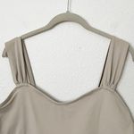 Abercrombie & Fitch [] Nude Light Taupe Soft Sweetheart Crop Tank Top Sz Large L Photo 4