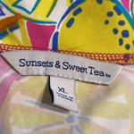 SUNSET SWEET TEA SUMMER BEACH DRESS SIZE XL BRAND NEW 97% nylon and 3% spandex Yellow Photo 11