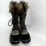 Sorel  Joan of Arctic Boots Leather Winter Snow Lace Up Faux Fur Outdoor Gray 9 Photo 4