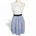 Kate Spade Broome Street pinstripe tank dress blue & white nautical coastal Photo 1