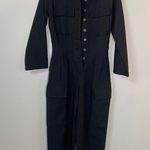 Urban Outfitters Black Belted Long Sleeve Cargo Coverall Jumpsuit Boiler Suit XS Photo 7