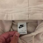 Nike Womens Crème Center Swoosh Hoodie Sweatshirt Large Photo 3