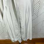 Nellie Partow Zip Front Beige Cream Silk Trench Dress Size US Small Tan Photo 4