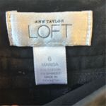 Loft Women's Black Cropped Dress Pants Size 6 Workwear Photo 6
