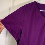 Scrubstar  Purple V-Neck Medical Hospital Nurse Doctor Pharmacist Sctub Top SZ XL Photo 4