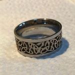 Vintage Stainless Steel Celtic Ring Size 9 Photo 2
