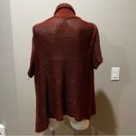 Dress Barn  orange open knit cardigan Photo 2