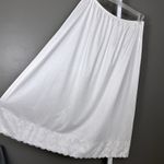 Vintage Velrose Half Slip Skirt Plus Size 2X White 100% Nylon USA Made Wide Lace Photo 1