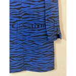 ALC Frank NEW NWT $495 A.L.C. Noelle dress blue tiger print stripe shift Long Sleeve SZ 10 Photo 10