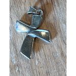 James Avery Retired James‎ Avery Sterling Silver Cross Necklace Twisted Ribbon Pendant 925 Photo 2