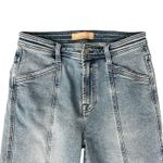 7 For All Mankind Blue Light Wash Vertical Front Seamed Jeans sz 29 Luxe Vintage Photo 8