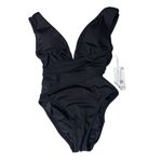 Trina Turk New.  black plunge neck wrap swimsuit. Size 2. Retails 142 Photo 9