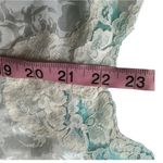 Vintage White Satin Silky Romper Teddie One Piece Pajamas Lingerie Large Photo 7