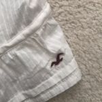 Hollister Chiffon Style White Flower Button Top Photo 3