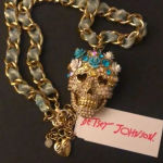 Betsey Johnson NWT Betsey Johsnon Sugar Skull Necklace Photo 7