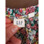 Gap Womens Blouse Sz Small Semi Sheer Ruffle Floral Boho Bohemian Romantic Retro Photo 7