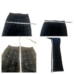 AQUA  Woman’s Plaid Crop Pants Sz L Black/Blue/Green NWT Photo 7