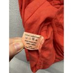 Grand Greece 100% Linen Coral Orange Dress With Pockets Women's Size Large Photo 2