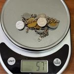 MILOR Italy 925 Sterling Silver Genuine Italian Lire Coin Charm 20” Necklace 57g Photo 11