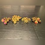 Lot of (54) Mini Gold Pins Lips Rings and Hearts Photo 1