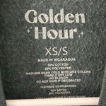 Golden Hour Women's Crew Neck Green NYC Basket Ball Sweatshirt XS S Small NWOT Photo 4