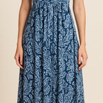 st. john's bay Blue Patterned Maxi Dress Photo 0